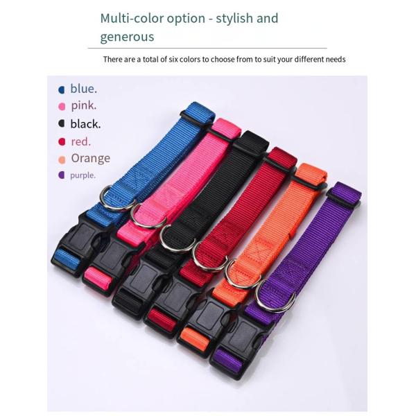 Pet Adjustable Leash And Diving Nylon Collar Anti-Escape Dog Walking Set