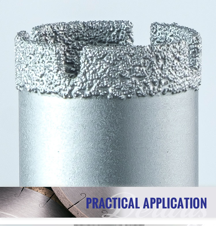 Plain Finish D60mm Vacuum Brazed Core Bit for Precise and Drilling in Tough Materials