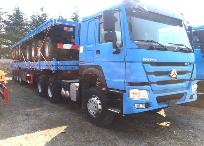 Tire 11.00r20 80 Tons 20ft 40ft Shipping Container Trailer