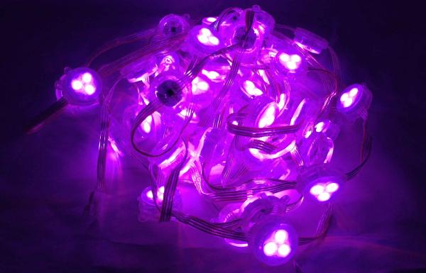 Quality Red Green Blue Led Rgb Pixel Color Temperature DC12V 1W Fairy Light Curtain for sale