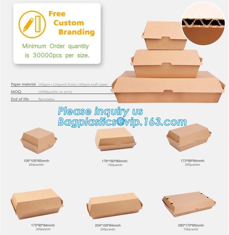 kraft paper sandwich box with window ,triangle sandwich box for packaging,Cardboard Box With Clear Window Burger Sandwic