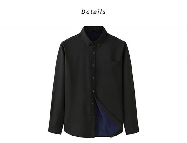 Viscose/Polyester/Spandex Blend Latest Formal Long Sleeve Dress Shirt for Business Men