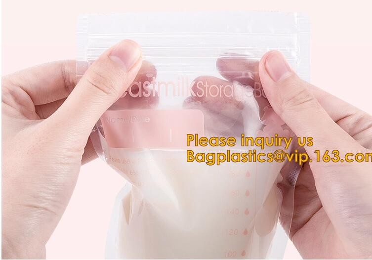 biodegradable eco-friendly FDA clear juice sealed drink pouches translucent reclosable hand held zipper plastic drinking