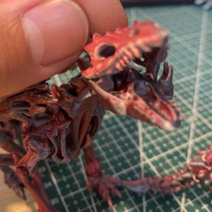 China 3D Printed Red Dinosaur Toy 3D Printing Model Customized wholesale