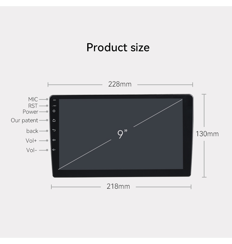 9 inch Android 10 Car Radio 5GWiFi AM FM RDS Video GPS BT Carplay Auto Radio Car Stereo Touch Screen 2 Din Car DVD Playe