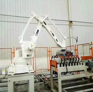 China Automatic Robot Palletizer System Bag Palletizer Machine 25 Kg wholesale
