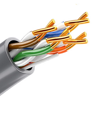 CMX Fire Rating 24AWG Cat5e UTP Patch Cable , Cat5e External Cable For Communicate