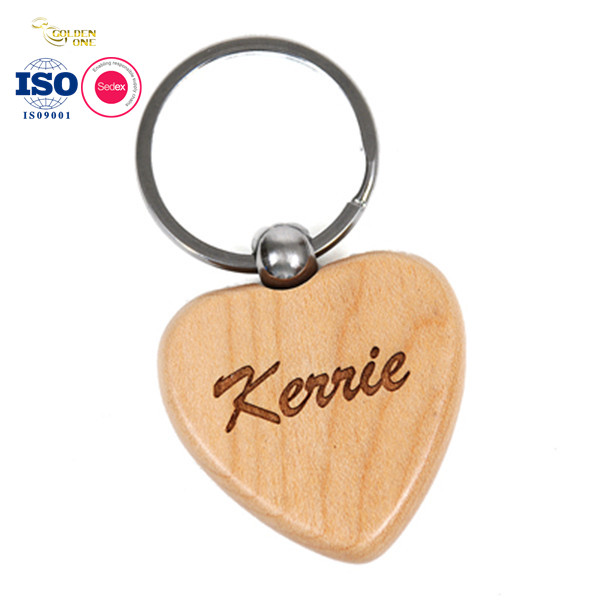 Laser Engraving Bead Wristlet Cut Cross Name Slices Letra de la barra redonda de madera de la barra de llaves con el logotipo