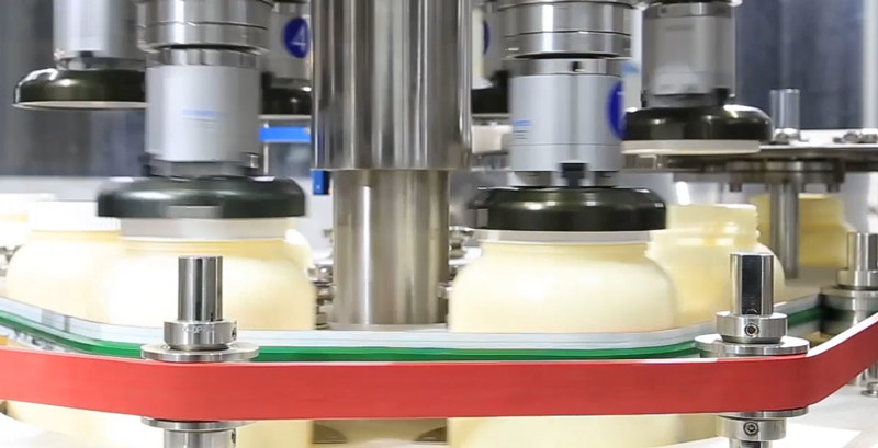 Mayonnaise Salad Dressing Filling And Capping Machine Round Cap Capping