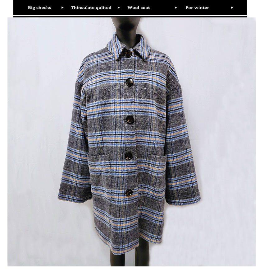 OEM Heavy Warm mixed Womens Wool Winter Coat