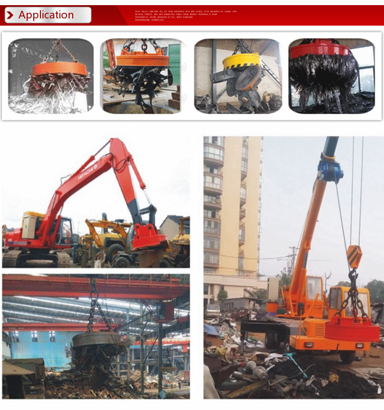Powerful Industrial Lifting Magnets Self Contained For Flat Round Material