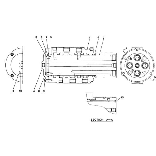 KOBELCO Excavator SK120-5.5 Rotary Joint Assembly 24100J6668F1