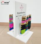 Sock Slatwall Display Counter Display Racks Unit Wood Display Stand For Socks