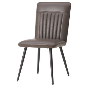 China Banquet Brown Leather 16kgs Modern Dining Chair wholesale