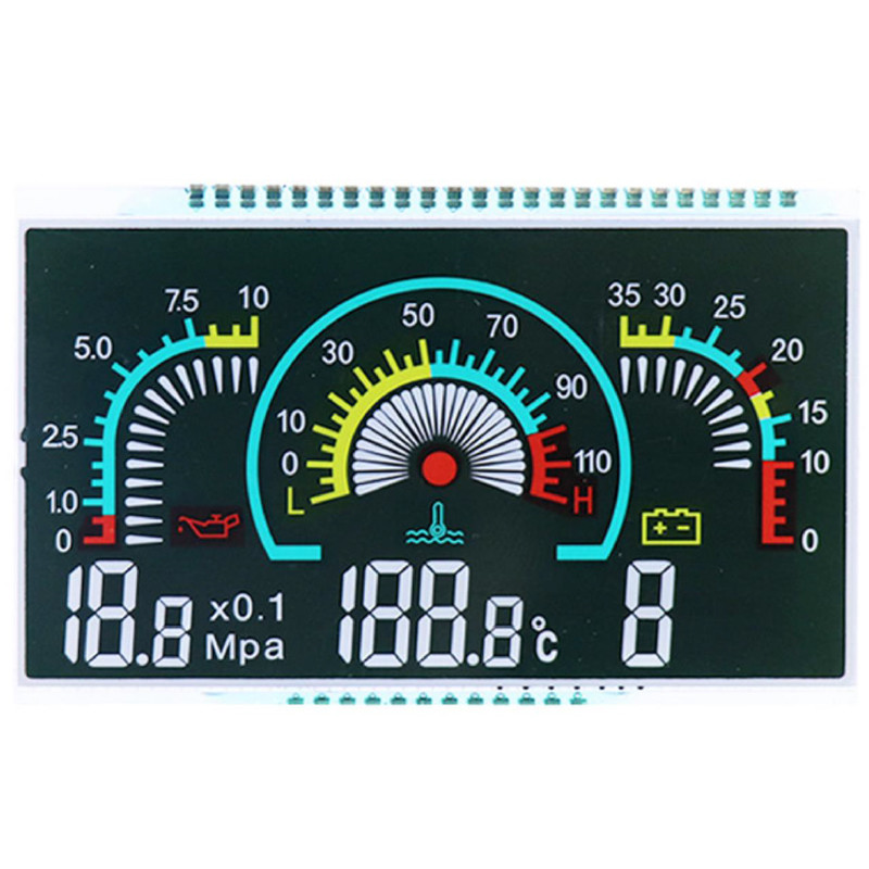 Custom Made Reflective Positive Segment LCD Display Panel TN STN FSTN Factory