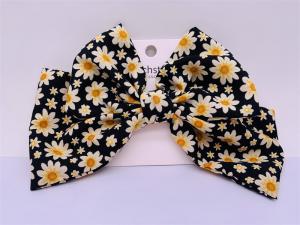 China Patterned Alligator Clip Bows Hair Claw Durable For Festival wholesale
