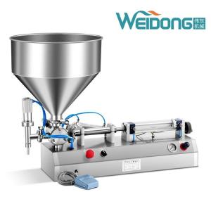 China Water Cream Semi Automatic Horizontal Filling Machine 10ml-5000ml wholesale