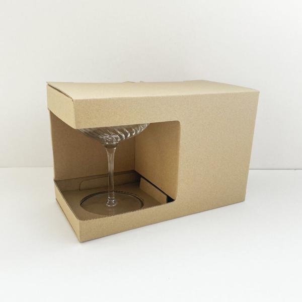 3/5 Plys Corrugated Kraft Paper Boxes Packaging For Champagne Wine Bear Milk Tea Glass Mug