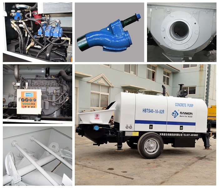 trailer concrete pump
