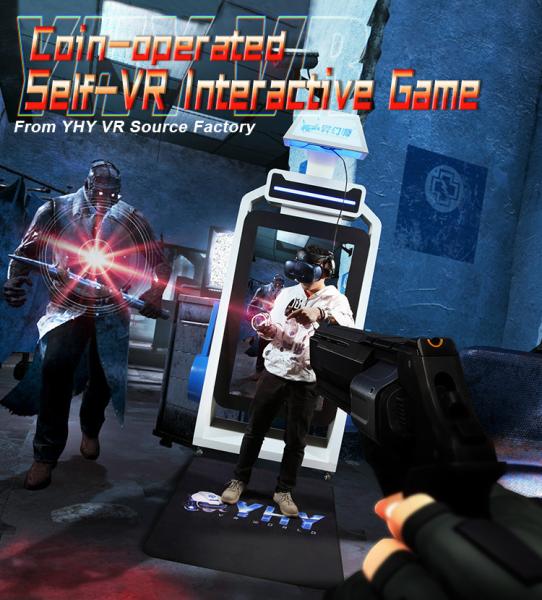 Quality 55 Inch Screen 9D VR Simulator Self Service VR HTC Platform for sale