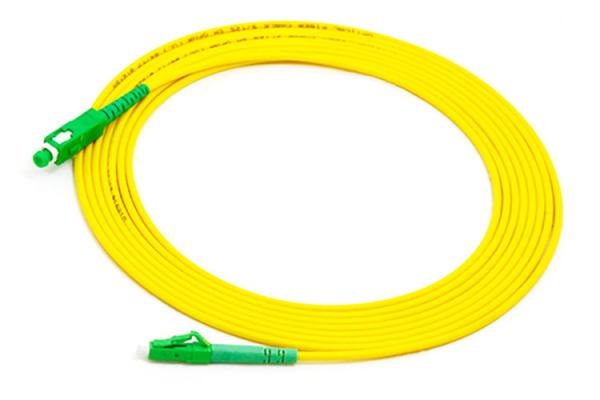 Quality 2.0mm LSZH OS2 SC APC To E2000 Simplex Patch Cord 5M Single Mode Patch Cord for sale