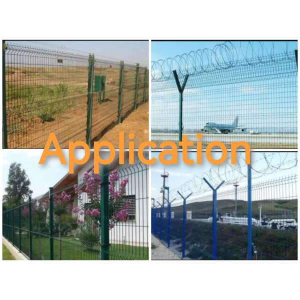 Galvanized Steel Metal Garden Fences Panels outdoor PVC Coated V Bending 3d Curved Welded Wire Mesh fence