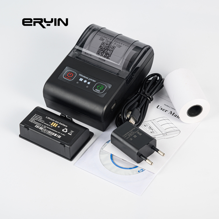 Max Paper Size 57mm MP-58C 58MM Mini Portable Label Thermal Printer with 420g Power