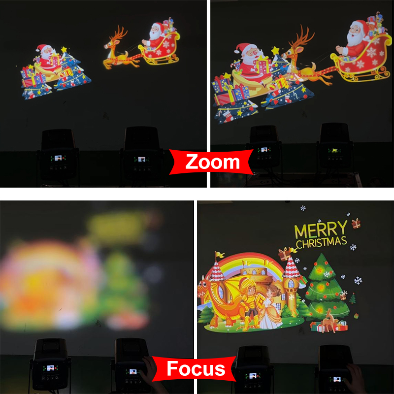 100W Outdoor LED Projection Light Ripple Floating Effect Garden Zoom Light