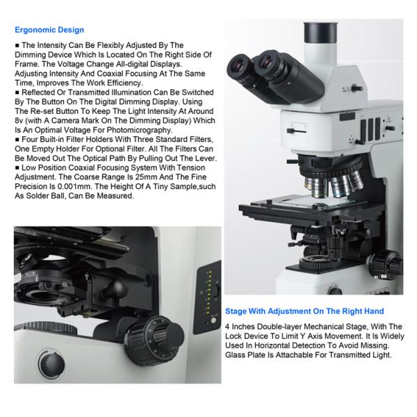 BD DIC Semi APO Polarizing Dark Field Upright Metallurgical Microscope