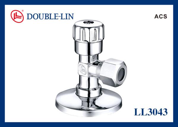 Quality ABS Handle 10 Bar Chrome Plated Angle Valve With Nut for sale