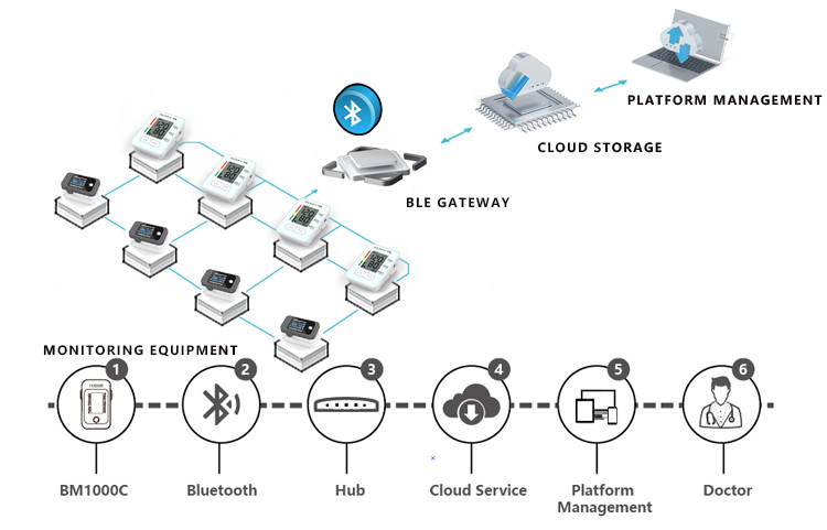 Rugged Remote Patient Monitoring Device Pulse Oximeter With Secure Encryption And Wireless Connectivity