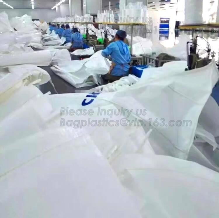 customizable PP u-panel baffle big bag /coated white woven PP jumbo bag/ventilated 4 panel baffle bag/all colors availab