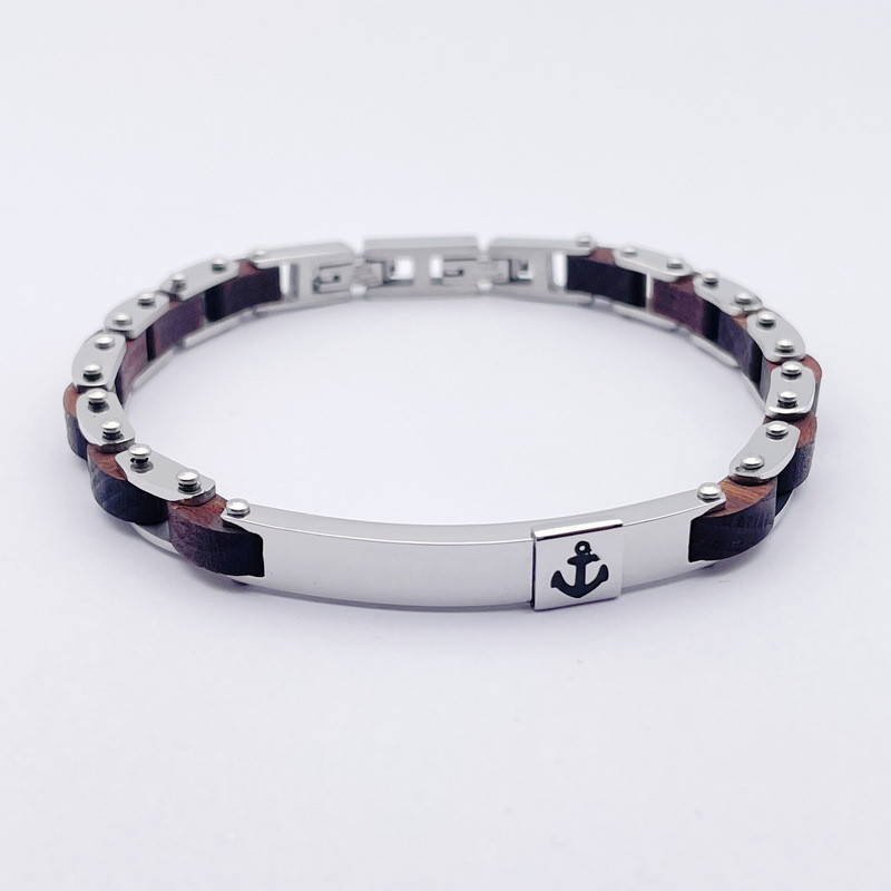China Stainless steel fashion trend jewelry men's titanium steel bracelet wholesale