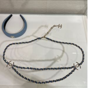 Lightwieght Luxury Statement Necklaces Blue Denim Luxury Fashion Necklace