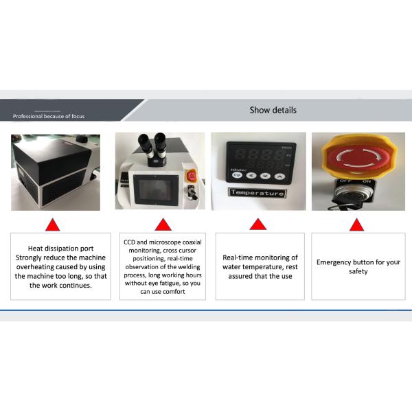 High Power 200W Handheld Fiber Laser Desktop Mini Portable Gold Welding Machine