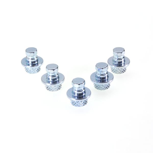 Quality Custom Positioning Column Embedded Knurled Isolation Column Blue Zinc Plating for sale