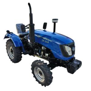 Xingtai 244 24HP 4WD Mini Farm Tractor - Compact Agricultural Tractor with Diesel Engine, Front Loader, Rotary Tiller, 3-Point Hitch for Small Farms
