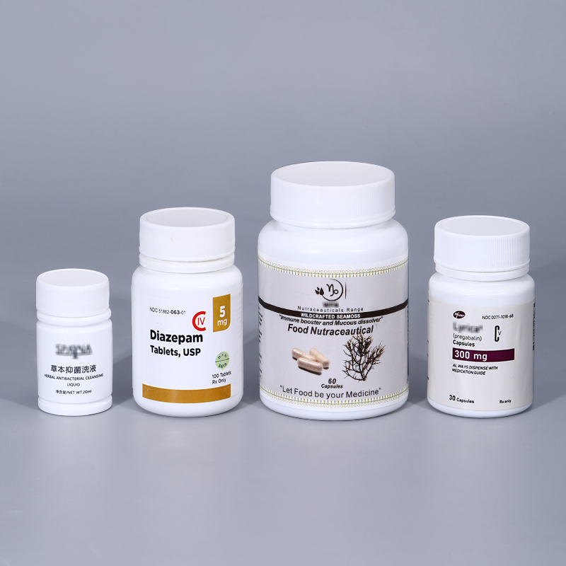 250ml-1000ML HDPE Recycling Plastic Containers Logo Printing For Pill Packing