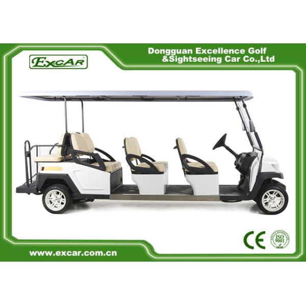 Comfortable Electric 8 Seater Golf Cart For Sightseeing 114MM Grounding Clearance