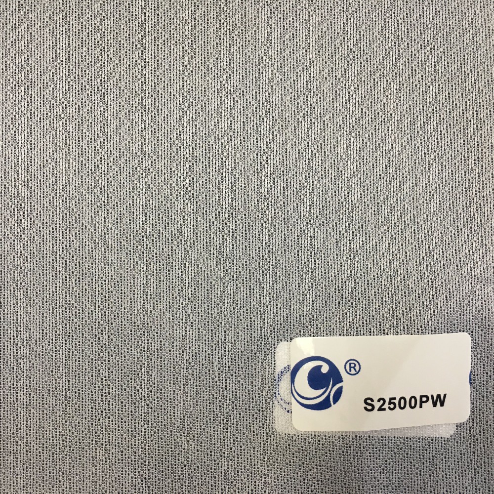 150cm Width Circular Tricot Woven Fusible Interlining for GAOXIN SA2500 in Pure White