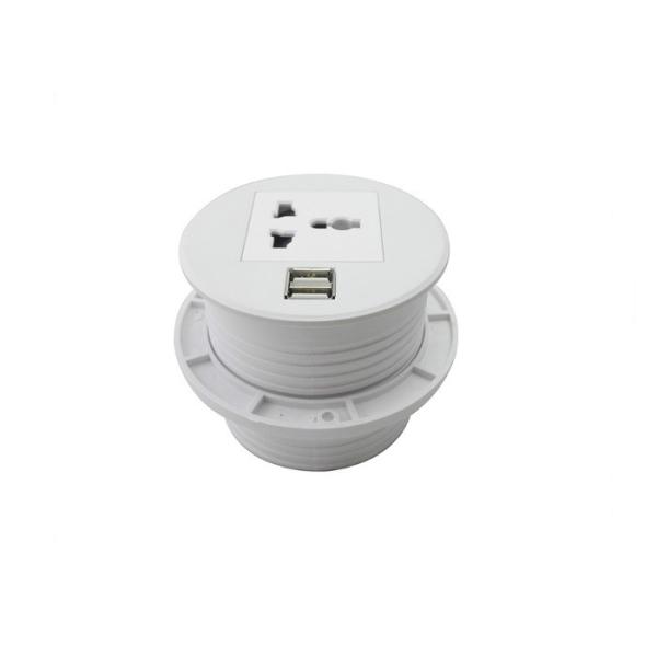 Grommet Mini Type Power Socket Outlet Abs Material Easily Flips Over