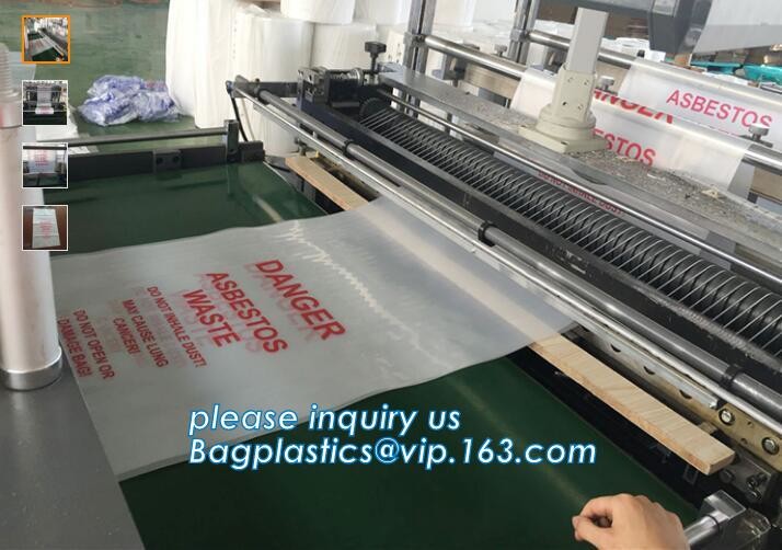 Heavy Duty Construction Plastic Asbestos Bag Waste Bag,Heavy Duty Disposal Polythene bags For Asbestos Removal BAGEASE