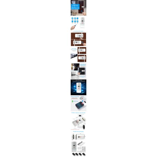 Fingerprint Password Invisible Door Lock With Remote Control Dual System