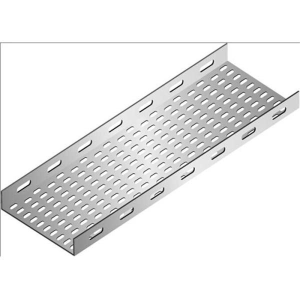 Perforated Galvanized Steel Cable Tray Roll Forming Machine With PLC Control
