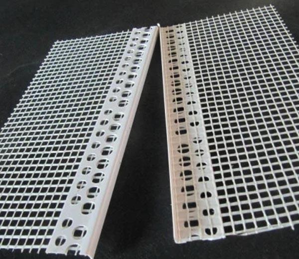 Quality White color PVC corner bead with high quality fiberglass net used for wall corner for sale