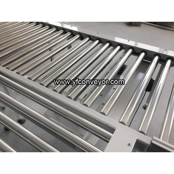 Stainless Steel Motorized Roller Conveyor,90 Degree Transfer Table