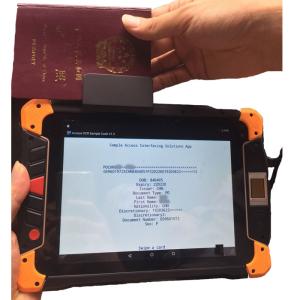 China 4G LTE Android 5.1 Rugged Tablets PC with Handheld OCR MRZ Passport Scanner wholesale