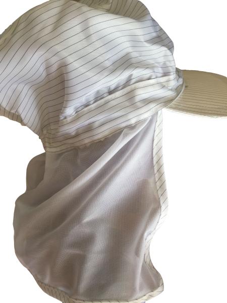 Quality Long Shawl Polyester ESD Cap Anti Static Hat For Dust Free Area Many Colors Available for sale