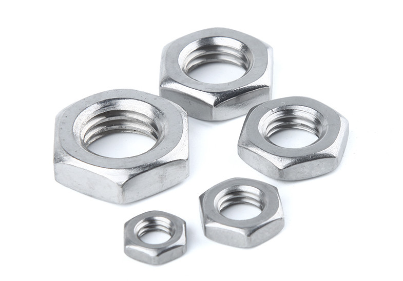 DIN439B Stainless Steel Thin Hexagon Nuts Stainless Steel Jam Nuts