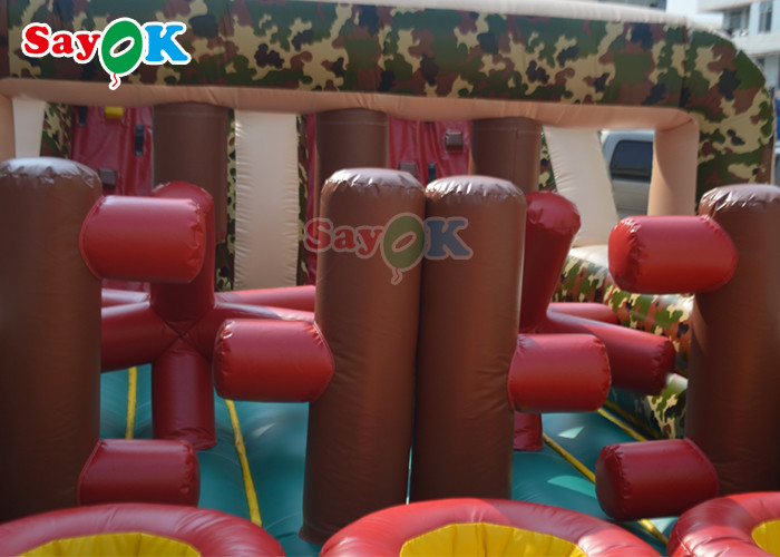 EN14960 PVC Bouncer Inflable Obstacle Course Puncture Proof